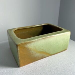 VTG Frankoma rectangular box bowl planter #62 ADA clay